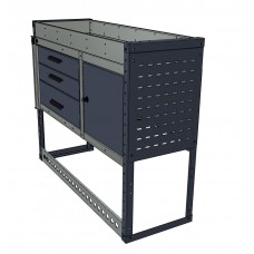 Van Top Tray / 3 Drawer / 1 Cabinet Unit 1000h x 1250w